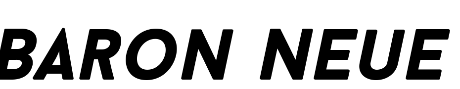 Baron Neue Black Italic cкачати шрифт безкоштовно